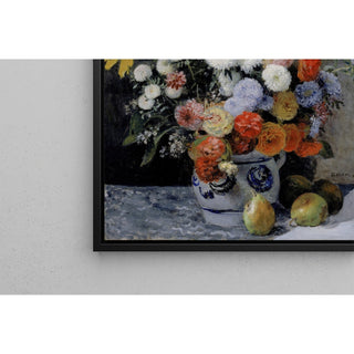 Reproduction Fleurs mélangées dans un pot en terre cuite - Pierre-Auguste Renoir