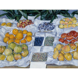 Reproduction Fruits présentés sur un support - Gustave Caillebotte