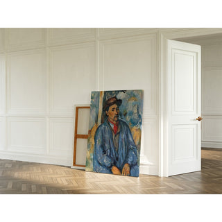 Reproduction Homme dans une Blouse Bleue - Paul Cézanne