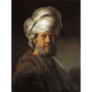 Reproduction Homme en vêtements orientaux - Rembrandt van Rijn