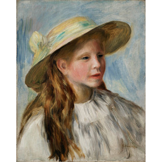 Reproduction Jeune Fille au Chapeau - Pierre-Auguste Renoir