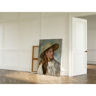 Reproduction Jeune Fille au Chapeau - Pierre-Auguste Renoir