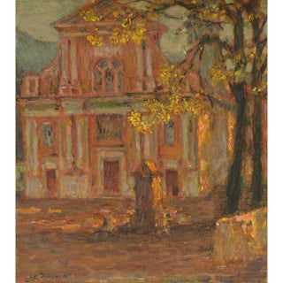 Reproduction L'Église, Dolceacqua - Henri Le Sidaner