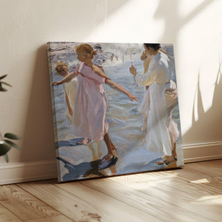Reproduction L'Heure du bain, Valence - Joaquín Sorolla
