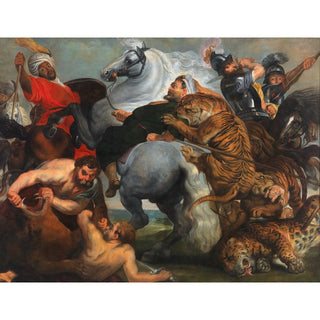 Reproduction La Chasse au tigre, au lion et au léopard - Follower of Peter Paul Rubens