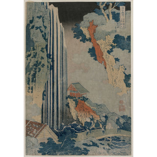Reproduction La cascade d'Ono sur la route de Kiso" de la série Voyage aux cascades des provinces - Katsushika Hokusai