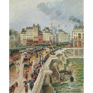 Reproduction Le Pont-Neuf, Après-Midi de Pluie - Camille Pissarro