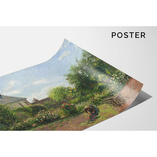 Reproduction Le jardin des artistes à Eragny - Camille Pissarro