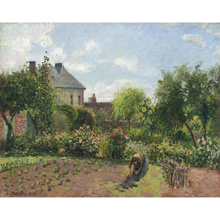 Reproduction Le jardin des artistes à Eragny - Camille Pissarro