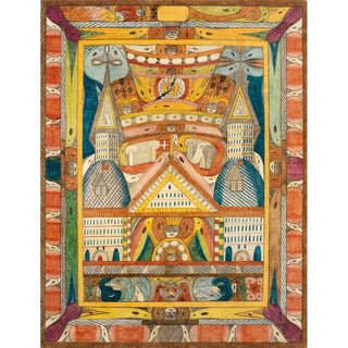 Reproduction Leantika, Grand Hôtel Géant, sur le lac Lion; Inde - Adolf Wolifli
