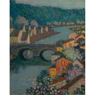 Reproduction Les Maisons Sur La Rivière - Henri Le Sidaner