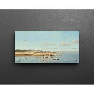 Reproduction Les lavandières sur les rives de la Durance - Paul Gauguin