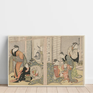 Reproduction Les plaisirs élégants des quatre saisons - Kitagawa Utamaro