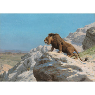Reproduction Lion à l'affût - Jean-Léon Gérôme