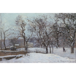 Reproduction Neige à Louveciennes - Camille Pissarro