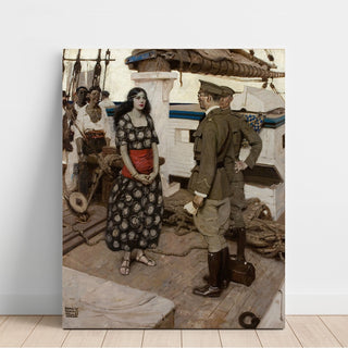 Reproduction Never the Twain Shall Meet - Dean Cornwell