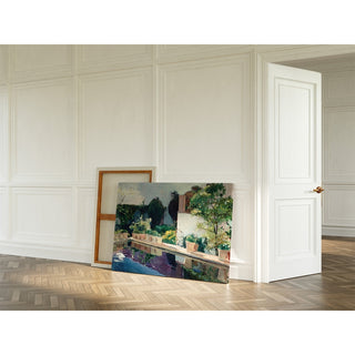 Reproduction Palais de l'Étang, jardins royaux de Séville - Joaquin Sorolla