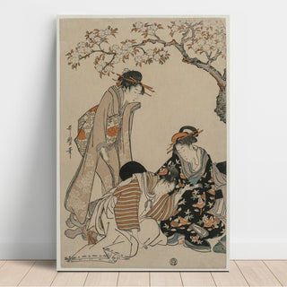 Reproduction Parodie d'une scène de carrosse impérial - Kitagawa Utamaro