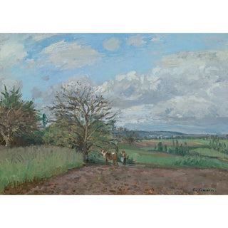 Reproduction Paysage Avec Une Vachère - Camille Pissarro