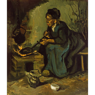Reproduction Paysanne faisant la cuisine - Vincent van Gogh