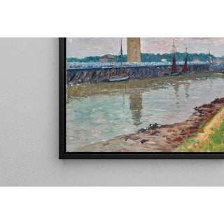 Reproduction Port de pêche à Nieuport Belgique - Alfred Zoff