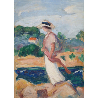 Reproduction Portrait d'Irène dans un Paysage - Henri Lebasque