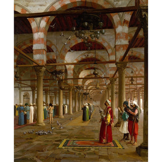 Reproduction Prière dans la mosquée - Jean-Léon Gérôme