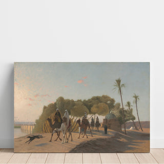 Reproduction Quitter l'oasis - Jean-Léon Gérôme