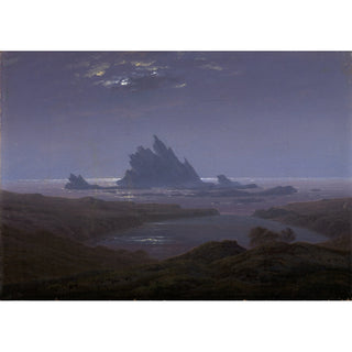 Reproduction Récif rocheux sur la plage - Caspar David Friedrich