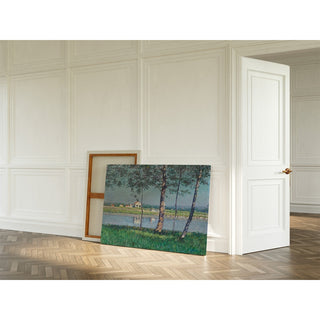 Reproduction Rive de la Seine au Petit-Gennevilliers - Gustave Caillebotte