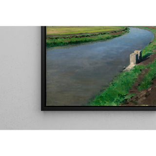 Reproduction Rives d'un canal, près de Naples - Gustave Caillebotte