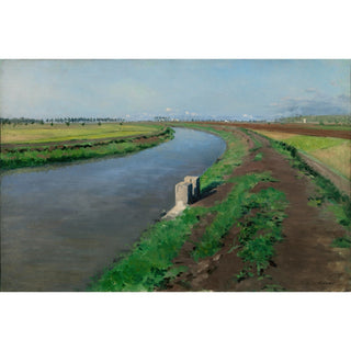 Reproduction Rives d'un canal, près de Naples - Gustave Caillebotte