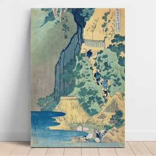 Reproduction Sanctuaire Kannon aux chutes de Kiyo, Sakanoshita, Tōkaidō - Katsushika Hokusai