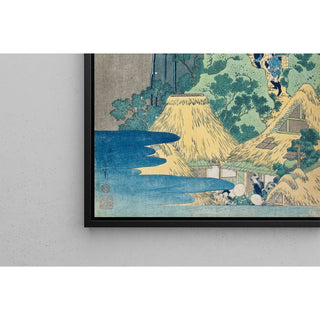 Reproduction Sanctuaire Kannon aux chutes de Kiyo, Sakanoshita, Tōkaidō - Katsushika Hokusai