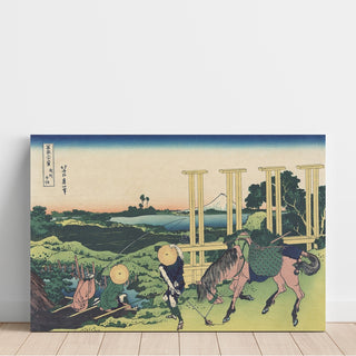 Reproduction Senju dans la province de Musashi - Katsushika Hokusai