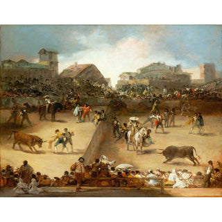 Reproduction Tauromachie dans une arène divisée - Francisco de Goya