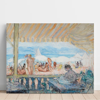 Reproduction Véranda sur la Plage de Cannes c. 1922 - Henri Lebasque