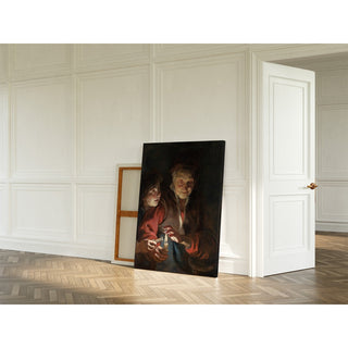 Reproduction Vieille femme et garçon avec des bougies - Peter Paul Rubens