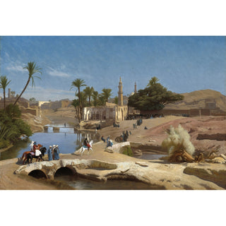 Reproduction Vue de Medinet El-Fayoum - Jean-Léon Gérôme
