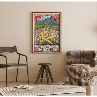 Reproduction d’affiche vintage de Grenoble