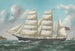 Barque norwegische Brazilian von Grimstad vor der Küste - Reuben Chappell — Ansicht des Kunstwerks
