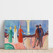 Reproduktion des Gemäldes Versammlung am Strand - Edvard Munch