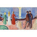 Reproduktion des Gemäldes Versammlung am Strand - Edvard Munch