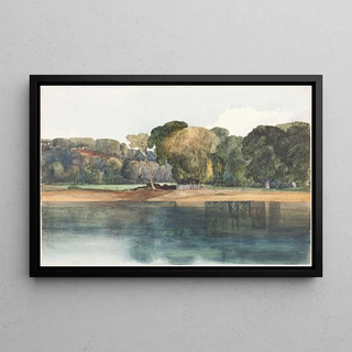 Rev James Bulwer - Landscape with Trees and Water.webp