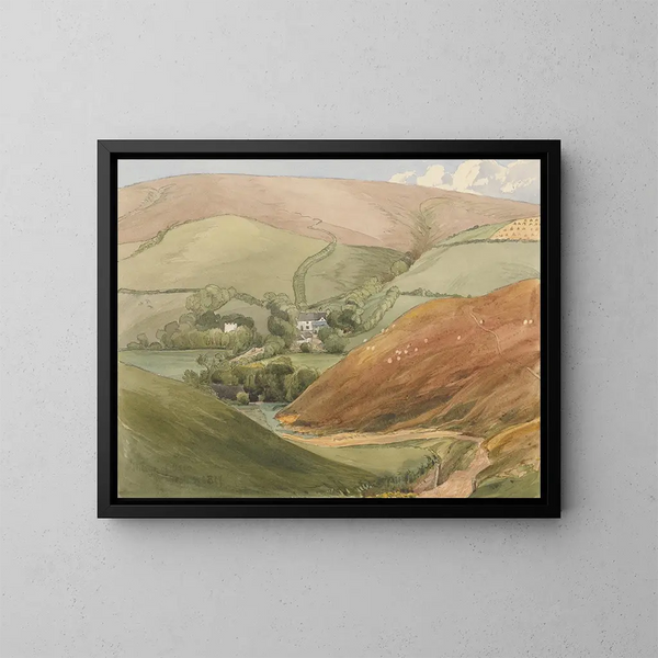 Dorf Oare - Reverend James Bulwer — gerahmtes Bild an der Wand