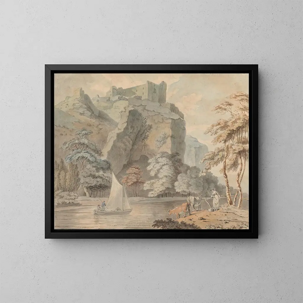 Château de Carrig Cennen, Carmarthenshire - Reverend John Gardnor — gerahmtes Bild an der Wand