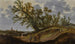 Paesaggio con figure su un sentiero, una chiesa in lontananza - Reyer Claesz Suycker — vista dell’opera
