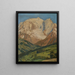Mont Blanc visto da Combloux - Regnault Sarasin — quadro incorniciato alla parete