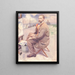 L'artiste peignant au bord de la mer - Richard Baseleer — gerahmtes Bild an der Wand