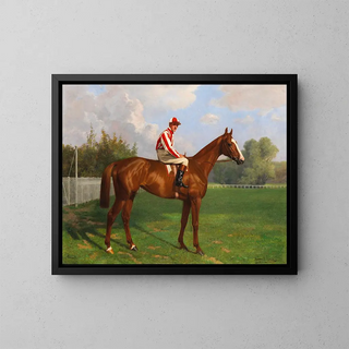 Richard Benno Adam - Titina mit Jockey Bernard Carlslake.webp